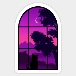 Comfy Window - Purps Sticker